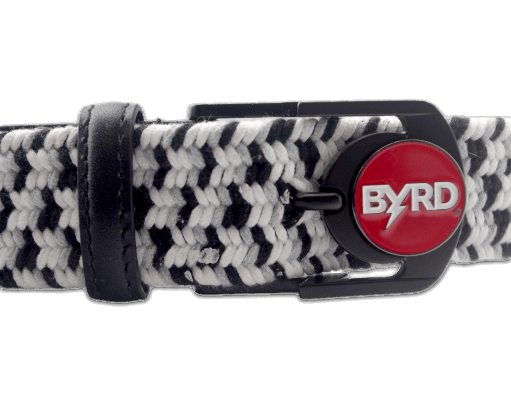 BRAIDED GOLF BELT ♠ Black/Grey/White